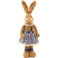 thumbnail image 3 of Bunny Plush Figure Lighted 20 Inch Tall Or Lighted Carrot Garland - Bunny in Dress, 3 of 16