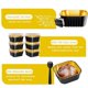 thumbnail image 3 of Aluminum Foil Baking Cups with Lid and Spoon for Cake,Disposable Baking Cups,Wedding Birthday Dessert Cups, 3 of 5
