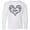 AA-White, variant on Inktastic Valentine's Day Love Decorated Heart Long Sleeve Youth T-Shirt