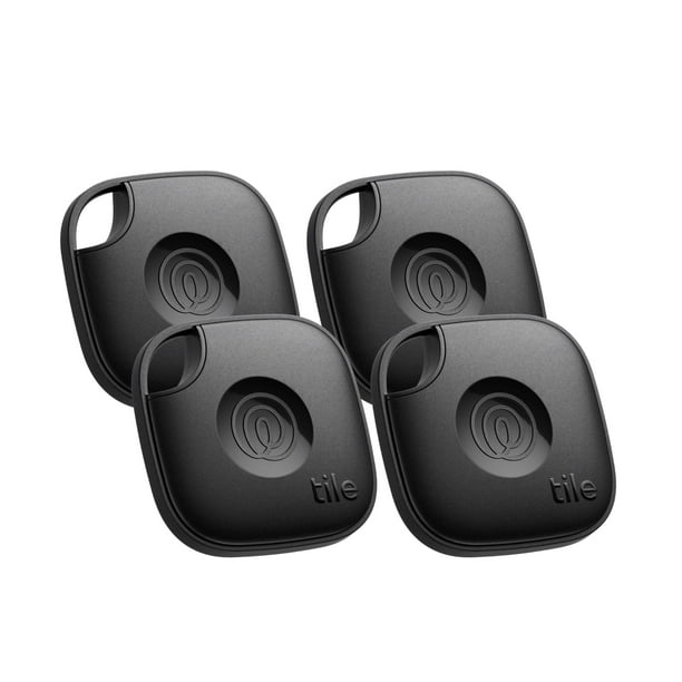 Life360 Rastreador Bluetooth Tile Mate para Llaves, Bolsos, Teléfonos y Más, iOS y Android, Negro, Bolsa de 4 (Nuevo)