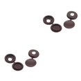 thumbnail image 4 of Toystoory 100 pack/lote tornillos ocultos con facilidad usando cubierta de tornillo elástica conectada moda y hermoso marrón marrón 2Conjunto, 4 of 6