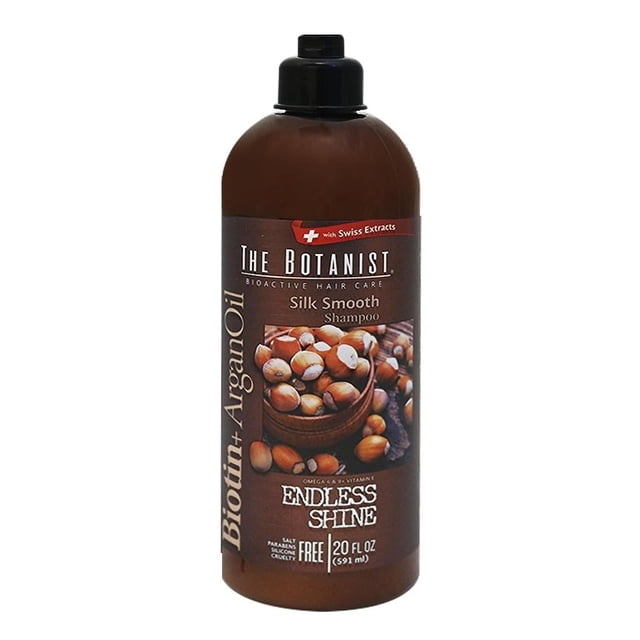 Shampoo The Botanist silk smooth biotin + argan oil endless shine 591 ml