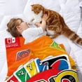thumbnail image 2 of UNO - UNO anti-pilling, suave, ligera, esponjosa y acogedora de lujo para hogar y cocina – Perfecta para niños y adultos,100X130cm, 2 of 6