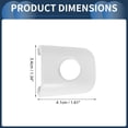 thumbnail image 4 of Cubierta de manija de puerta Unique Bargains, frontal izquierda No.LR048299 para Land Rover Range Rover 2011-2019 ABS Negro, 1 Pc, 4 of 6