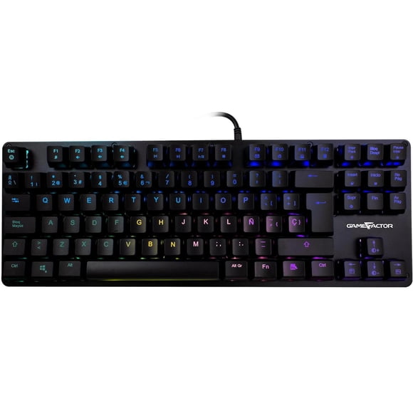 Teclado Gamer Mecanico Switch Azul GAME FACTOR KBG500 RGB GameFactor KBG500