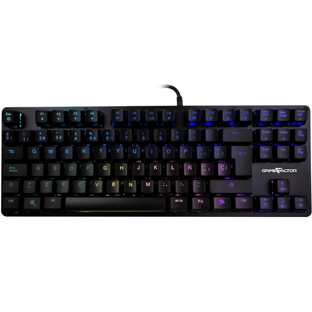 Teclado Gamer Mecanico Switch Azul GAME FACTOR KBG500 RGB GameFactor KBG500