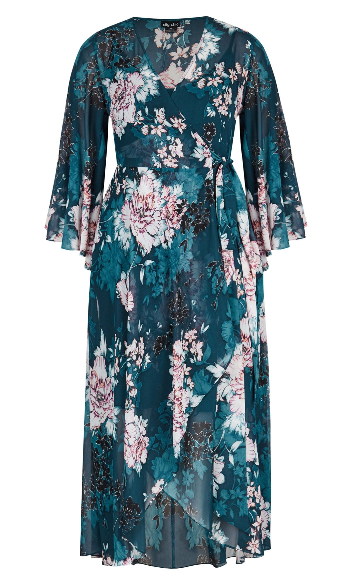 City Chic Women's Plus Size Jade Blossom Maxi Dress