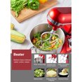 AICOK 5.5Qt Stand Mixer, Electric, Food & Cake Combo, Double Hooks
