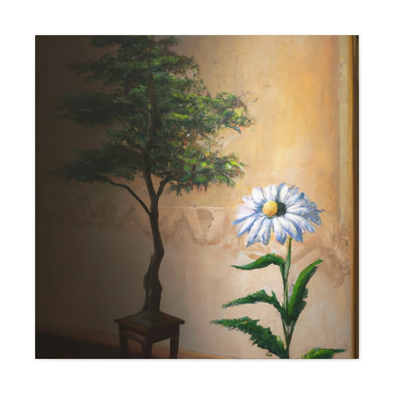 Daisy in Baroque Splendor - Canvas