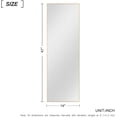 thumbnail image 4 of NeuType Full Length Floor Mirror Rectangular Gold 47"x16", 4 of 7
