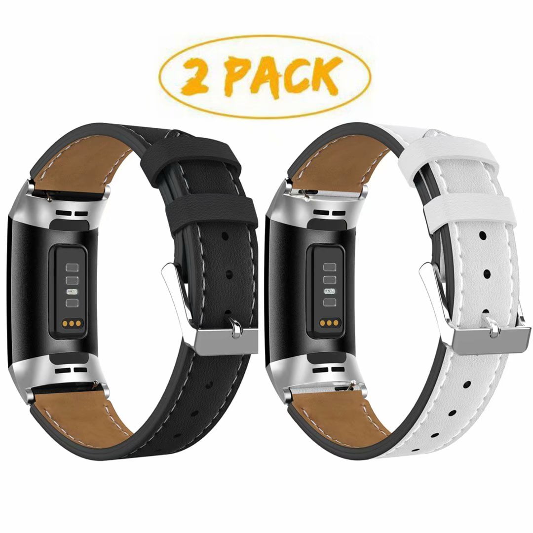 Genuine Leather Band Compatible with Fitbit Charge 2 Replacement Bands Classic 