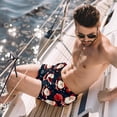 thumbnail image 2 of luoweisi Men's Beach Shorts Quick Dry Swim Trunks with Mesh Lining Christmas Santa Claus S, 2 of 5