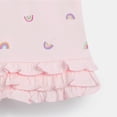 thumbnail image 6 of WOLLED Baby Girls Summer Short-Sleeve Dresses Kids Rainbow Prints Lapel Princess Dress Toddler Casual Button down Cotton Skirt for 2-8 Years Old, 6 of 9