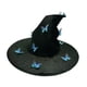 thumbnail image 2 of Sombrero de bruja de Halloween, decoración novedosa gótica, cómodo sombrero de disfraz de bruja para fiesta Mariposa azul, 2 of 8