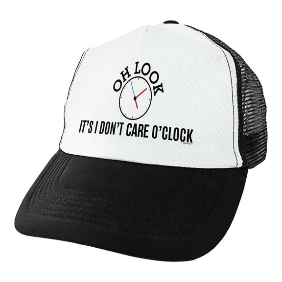 ThisWear Retirement Gifts for Women Oh Look It's I Donâ€™t Care O'Clock Trucker Hat Black