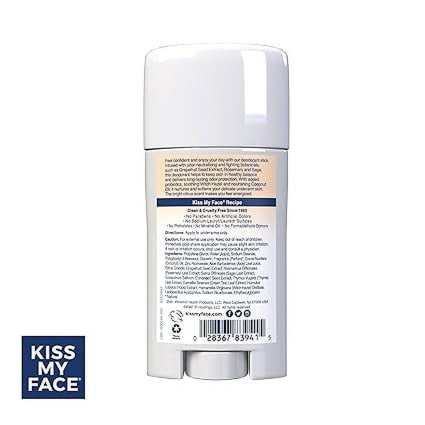 Kiss My Face Deodorant Stick Active Life Sport 2.48oz (6 Pack)