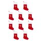 thumbnail image 3 of Bewildely Medias de Navidad de tejido de precisión: duraderas y de moda para la temporada festiva Precision Large Red V V roja grande 10Conjunto, 3 of 6