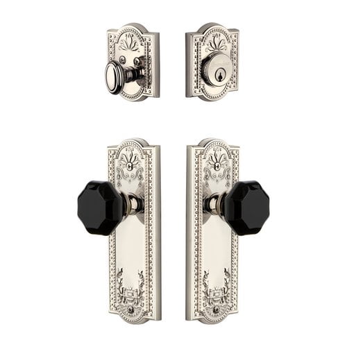Grandeur 851357 Parthenon Solid Brass Rose Single Cylinder Keyed Entry Deadbolt And