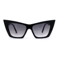 thumbnail image 1 of Womens Gothic Square Cat Eye Retro Fashion Sunglasses Black Smoke, 1 of 4