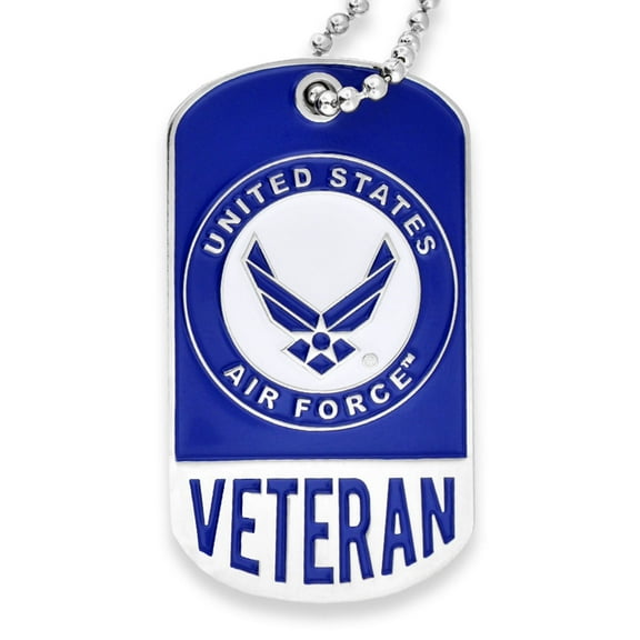 PinMart's Military USAF Air Force Engravable Personalized Dog Tag Veteran Gift