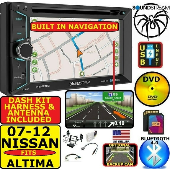 07 08 09 10 11 12 GPS NAVIGATION DVD BLUETOOTH Car Stereo Radio