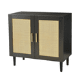 thumbnail image 5 of Aukfa Accent Cabinet Sideboard w/ Rattan Door for Living Room Entryway,Black, 5 of 8
