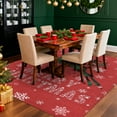 thumbnail image 6 of Christmas Area Rug with Snow Reindeer Runner Rugs Stain Resistant Soft Low Pile Machine-washable Rug for Home Decor Indoor Non Slip Carpet for Living Room、Entrance Door、Bedroom、Dormitory, 6 of 8