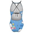 thumbnail image 5 of Pochacco Women's One Piece Swimsuit High Neck Tummy Control Swimwear Bathing Suit, 5 of 7