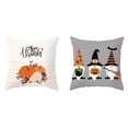 thumbnail image 6 of SDJMa Happy Halloween Pillow Covers 18x18 inch Set of 2, Halloween Pumpkin Truck Gnome Decor Outdoor/Indoor Fall Decorative Cushion Cases for Farmhouse Home Sofa Couch Bed Chair, 6 of 8