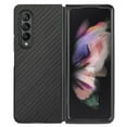 thumbnail image 7 of ELEHOLD for Samsung Galaxy Z Fold 3 Slim Folding Case Fiber Pattern Full Body Protection Shockproof Anti-Fingerprint Anti-Scratch Protective Case for Z Fold 3,Black, 7 of 7