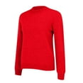 thumbnail image 6 of Knit Sweaters for Women Warm Knitted Mock Turtleneck Tops Fall Winter Long Sleeve Soft Sweater Pullover Red S, 6 of 7
