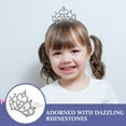 thumbnail image 2 of MOVTOTOP 2pcs Rhinestone Crown Comb for Kids Girls Tiaras Hair Comb with Sparkling Rhinestones for, 2 of 8