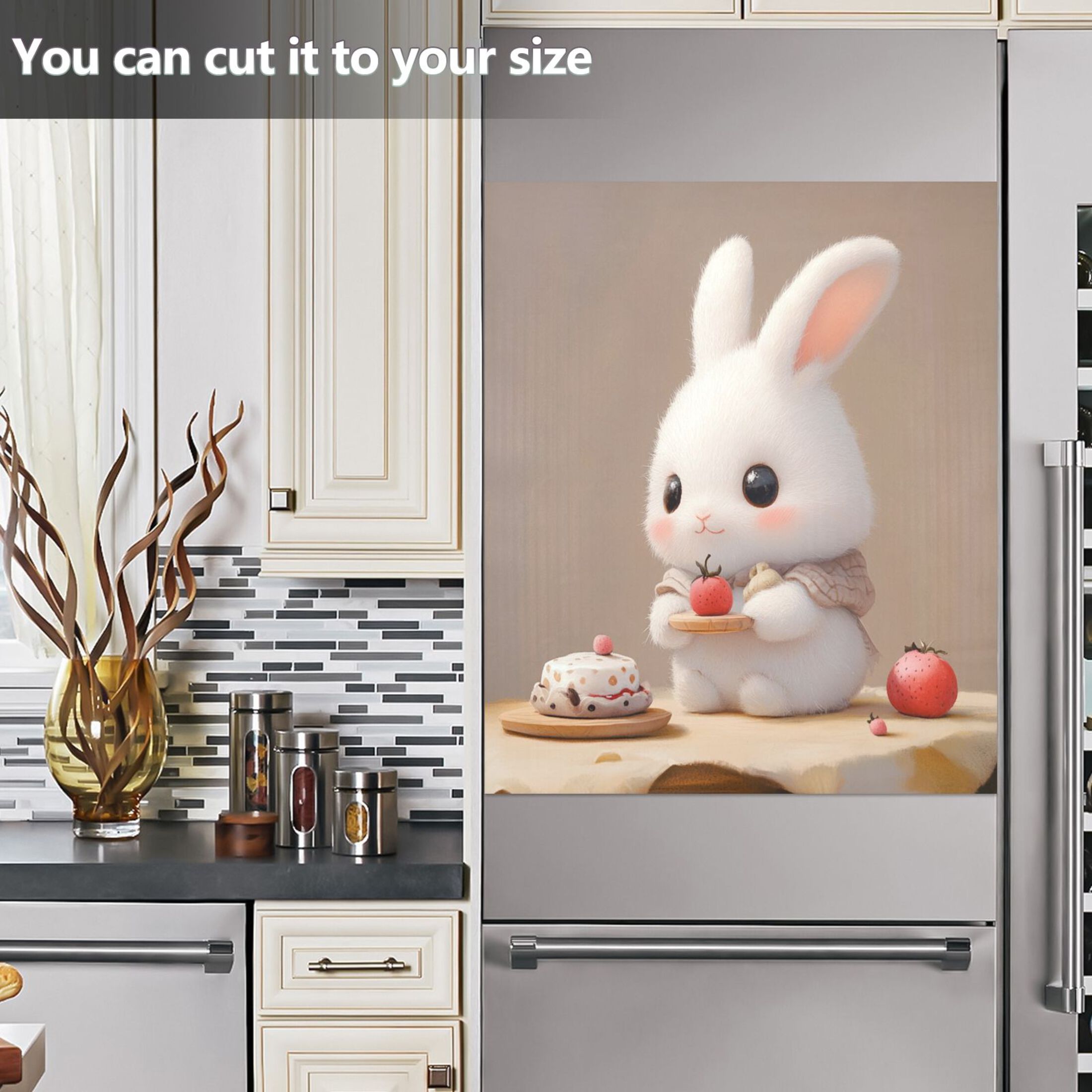 Dishwasher Magnetic Sticker 23x26 Inch Refrigerator Magnetic Sticker Washing Machine Magnetic Sticker Kitchen Panel Magnetic Sticker Home Decor Super Lovely Tomato Cat