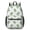 LightGreen Cartoon Dinosaurs Pattern, variant on Dinosaur and Trees White Pattern 17" Waterproof Oxford School Backpacks for Teens, S-Shape Padded Straps, for School, Travel, Hiking, Camping