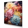 thumbnail image 2 of Designart "Curved Stems Of Graceful Mums I" Mums Wall Art Living Room, 2 of 7