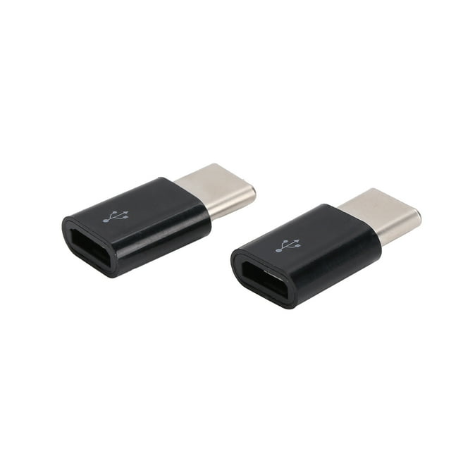 Spptty 2pcs Micro USB To Type‑C OTG Adapter Syncing Data Transfer And Charging Adapter Converter,Micro USB To Type‑C Adapter,Micro USB To Type‑C OTG Adapter