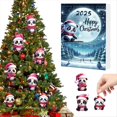 thumbnail image 4 of Calendario de Adviento Navideño con Gorros de Papá , Adornos para Árbol de Navidad, Mini Colgante de Panda de Acrílico para Árbol de Navidad, Ideal para Decorar el Hogar D, 4 of 6