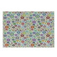 thumbnail image 1 of Floral Cutting Board, Flowers Peace Hippie Style Flourishing Blooms Petals Beauty Cheerful Season, Decorative Tempered Glass Cutting and Serving Board, Small Size, Multicolor, by Ambesonne, 1 of 1