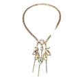 thumbnail image 4 of KLKCMS Rhinestone Back Chain Bikini Chain Dorsal Chain for Belly Dancing Party Rave gold, 4 of 9