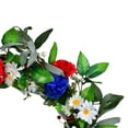 thumbnail image 5 of Vickerman 22" Artificial Mixed Floral Wreath With Red, White, And Blue Flowers and Berries, 5 of 6
