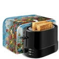 thumbnail image 7 of ZUXONGSY Flower Butterfly Toster Cover 4 Slice Kitchen Small Appliance Cover Bread Toaster with A Hook Home Decor Wide Slot Bread Machine Protector for Oven Kitchen Decor, 7 of 7