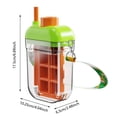 thumbnail image 2 of Hanging Strap Detachable Ice With Rotating Ice Removal Function Ice 500ml Cube Bottle With Easy Ice Tray Water Bottle Leak Proof Lid Vertical Ice Maker For Freezer Travel, 2 of 5