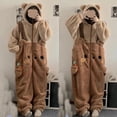 thumbnail image 1 of Pijama de franela de Anime para hombre y mujer, conjunto de ropa de dormir con estampado de animales, dibujos animados, Halloween, Invierno, 1 of 4