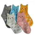 thumbnail image 4 of YAYUBA Women's Cat Socks Cat Gifts Cute Animal Novelty Socks Funny Gifts for Women, 4 of 4