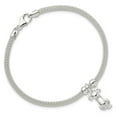 thumbnail image 3 of FJC Finejewelers 925 Sterling Silver Polished CZ Dog Charm Bracelet 7.25 Inches x 8.64 mm, 3 of 5