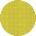 thumbnail image 1 of Ahgly Company Tapis Rond Lavable en Machine Intérieur Transitionnel Jaune Canari, 3 Pieds Rond, 1 of 7