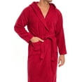 thumbnail image 4 of Men Hooded Bathrobe For Men 100% Cotton Terry Bathrobes with Hood Towel Spa Robe, 4 of 6