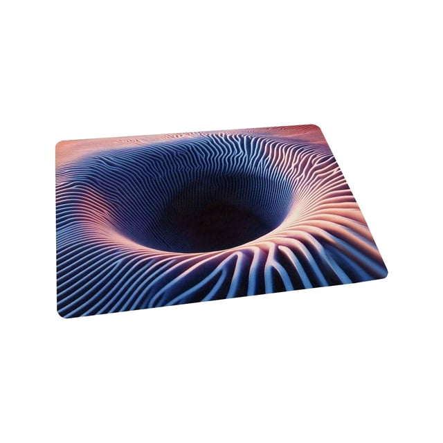 SIYTUAU Optical Rug Bottomless Hole Doormat Indoor Outdoor Use For Entrance Living Room With Canvas Material 15.75 By 23.62 Inch E