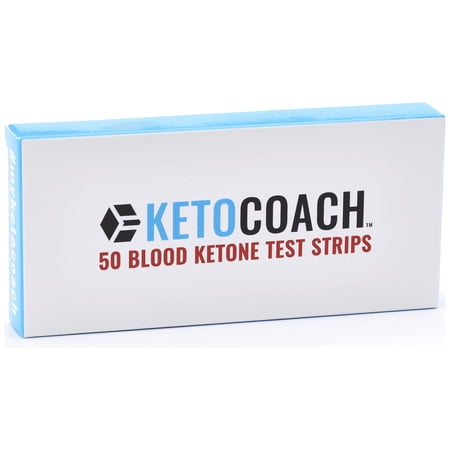 KetoCoach Blood Ketone Strips (50 Pack) - for Use with Blood Ketone Meter