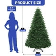 thumbnail image 4 of ModFusion Green Artificial Christmas Tree, 880 Branch Tips, Hinged Design with Foldable Metal Stand, No Lights, 6 ft, 4 of 10